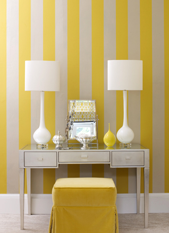 Decoración con rayas verticales