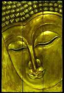 Panel cuadro Buda color oro