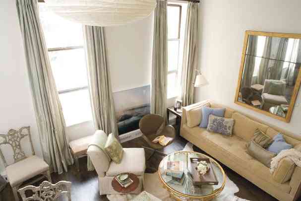 Decoración de interiores cortinas y estantes Cortinas Dobles decoración
