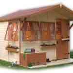 casita masia 150x150 Casita de madera de Green House para los peques