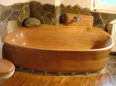 bañera madera