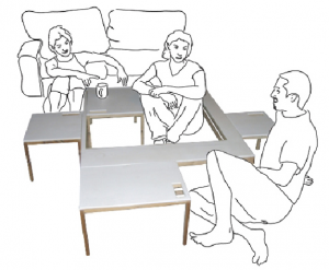 Una mesa creada para la interacción social 4