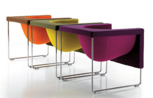 sillon nube 300x193 Color y geometría en el sillón Nube