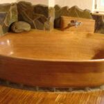 bañera flowood en madera