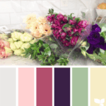 paleta de colores floral