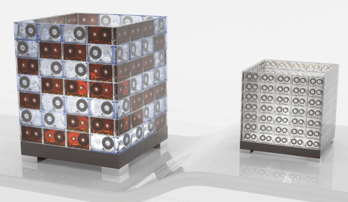 lampara de cintas de cassetes