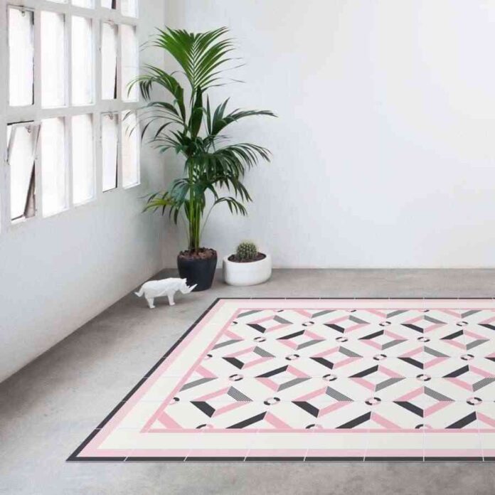 Decoración con alfombras de plástico