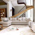 decoracion con un sofa sostenible