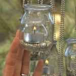 Manualidades: una lámpara original con vasos de Yogurt 2