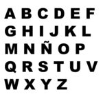 PLANTILLA DE LETRAS – arial black