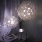 Lámpara de plástico reciclado