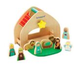 portal de belén en madera