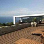 terraza solarium con zona de sombra