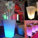 macetas iluminación LED colores