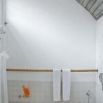 Un toallero de bambú