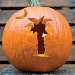 calabaza halloween palmera