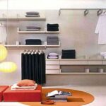 vestidor en la pared