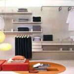 Vestidor en la pared