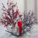 Decoración con velas para Navidad