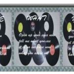 Discos de vinilo reciclados para decoración retro