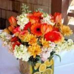 flores con limones