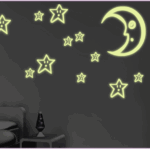 Fluorescentes luna y estrellas