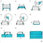 Instrucciones para hacer un mueble de papel origami