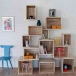 repisa con cajas