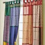 como hacer patchwork de colores en cortinas