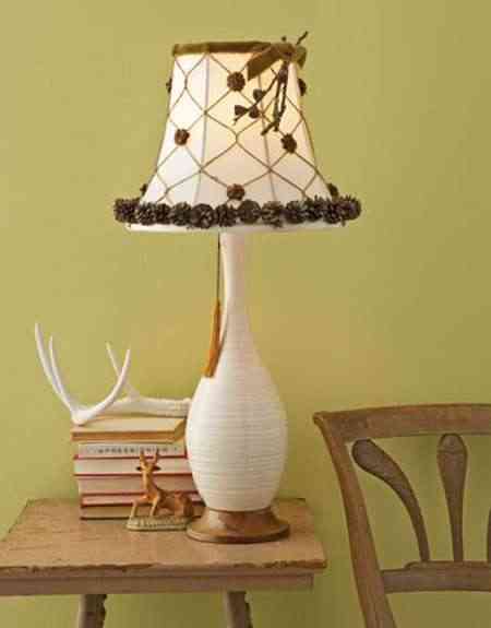 lámpara decorada