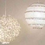 decorar lámparas de papel