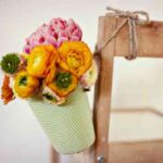 maceta forrada con tejido