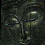 Panel cuadro Buda color negro