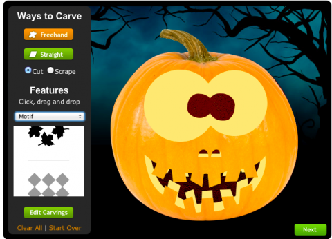 Aplicación Online. Crea tus propias calabazas de Halloween 3