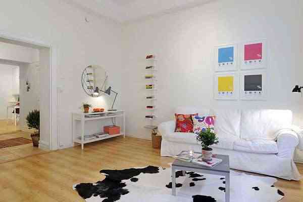 Estilo escandinavo. apartamentos pequeños