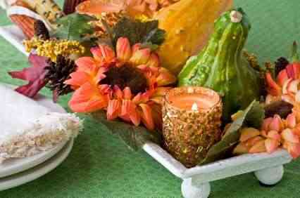 Cómo decorar la mesa con calabazas y hojas de otoño en Halloween 6 Cómo decorar la mesa con calabazas y hojas de otoño en Halloween 3
