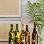 botellas con luces de navidad – lampara navideña – luces blancas 2