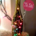 botellas con luces de navidad – lampara navideña – luces de colores