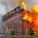 incendio en una casa