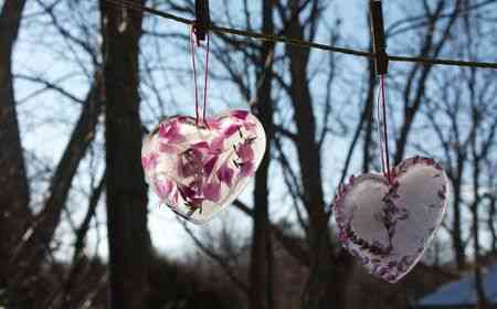 Corazones de Hielo. Una decoración muy romántica 1 Corazones de Hielo. Una decoración muy romántica 1