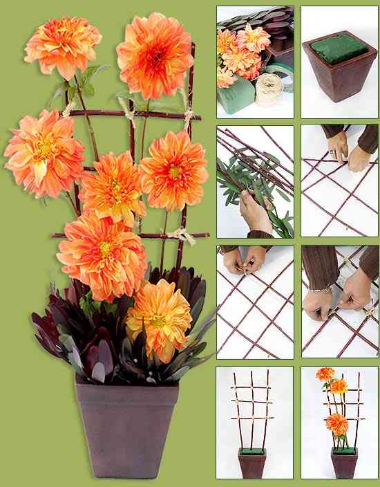 ¿Te gustan las Flores? Arreglo con Dalias 1