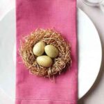 Decoración de la mesa de pascua 1 huevo de pascua