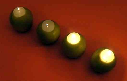 Centro de mesa con Manzanas 1 Centro de mesa con Manzanas 1