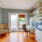 decoración de estanterías empotradas