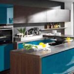 Cocinas ultramodernas en celeste 3 Cocinas ultramodernas en celeste 2