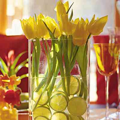 Idea Centro mesa. ¡Flores y Limones! 1