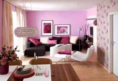 Decorar una casa con color rosa
