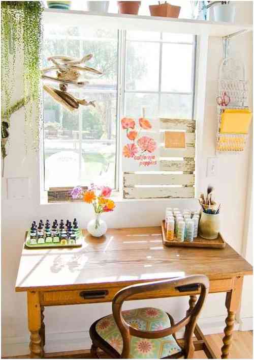 Una oficina en la cocina