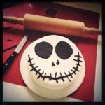 decoracion de tartas de halloween – cara de miedo