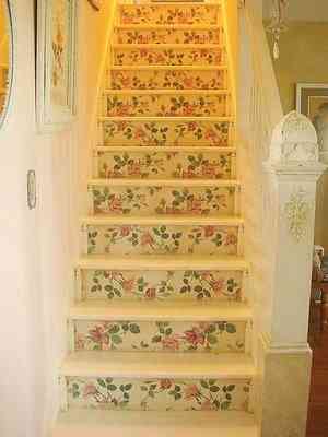decorar_escaleras_vintage decorar escaleras vintage